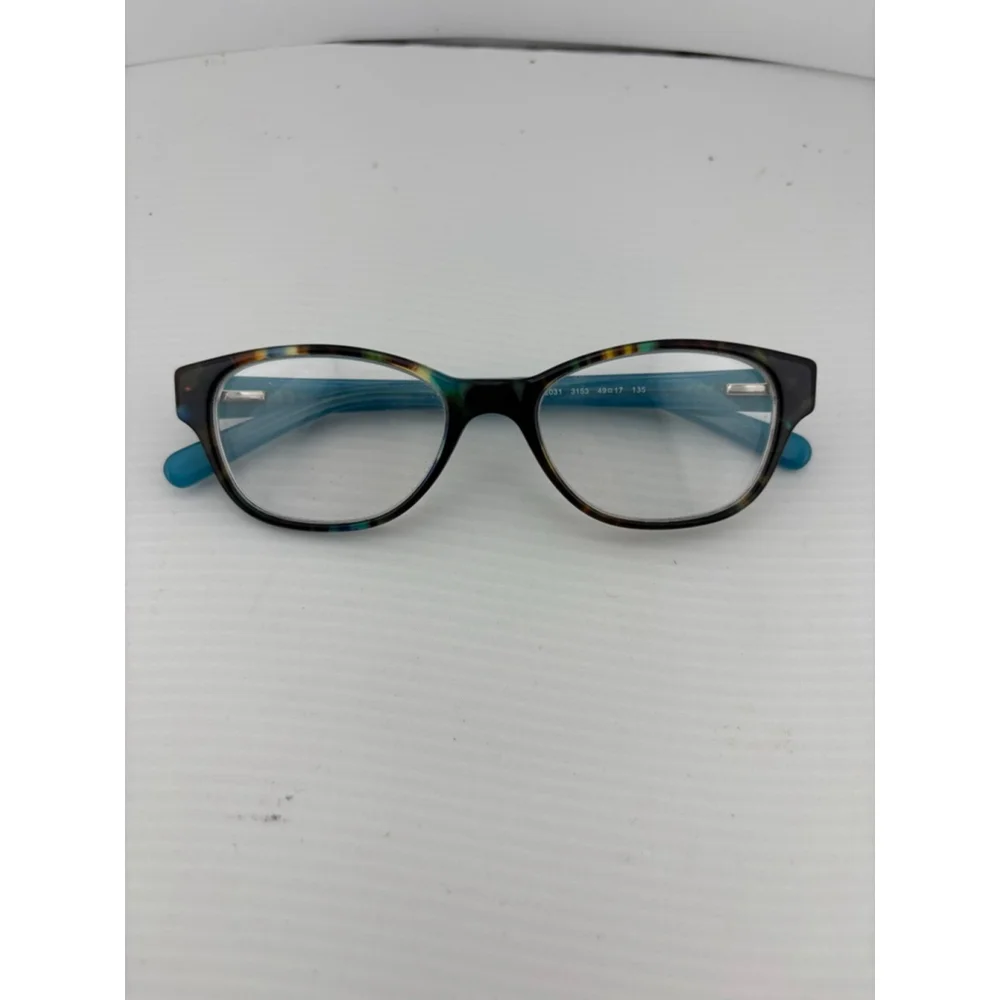 Women's Tory Burch One Size Tortoise Teal Eyeglasses